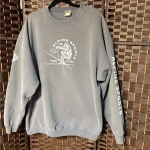 Vintage T&T Texas Alpine Sports Ski Crewneck Sweatshirt – Made in USA – Size XL